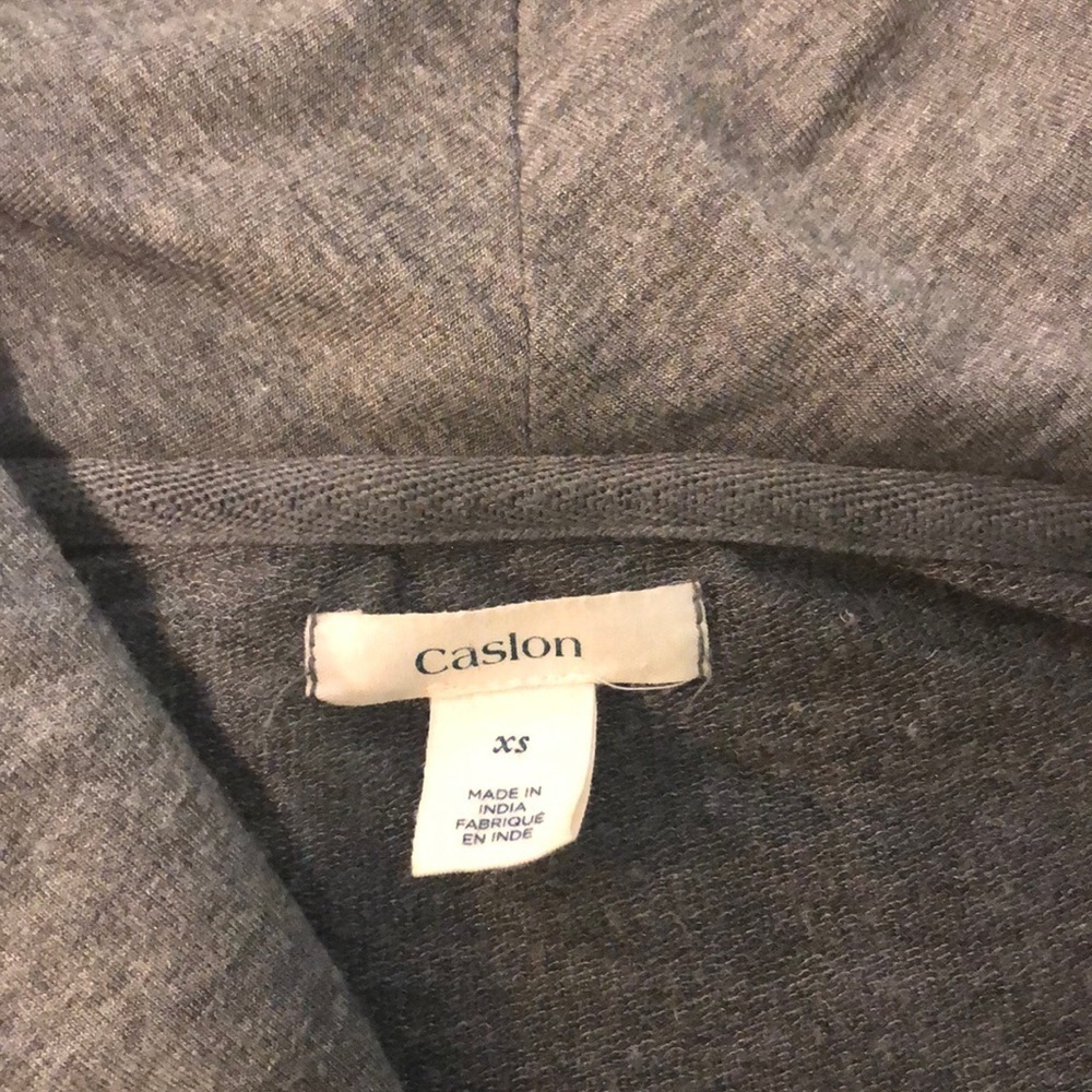 Nordstrom Caslon zip up grey jacket with pockets - Picture 2 of 5